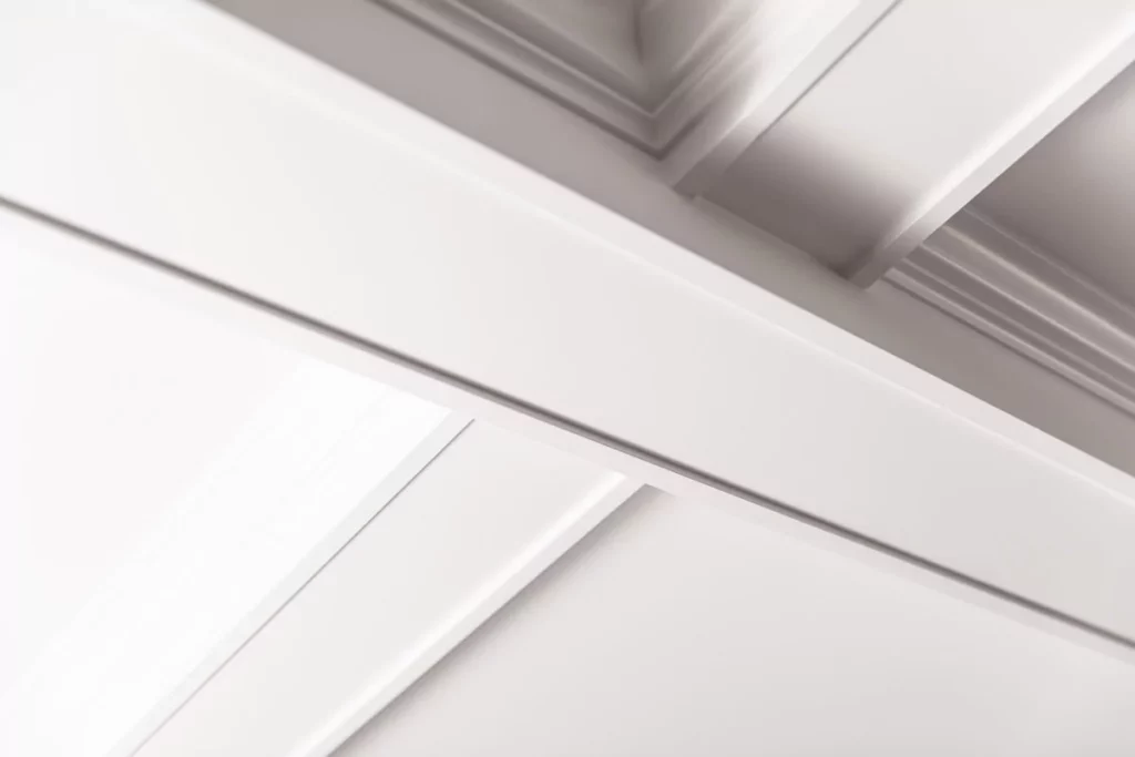 Ceiling intricacy built into a kitchen